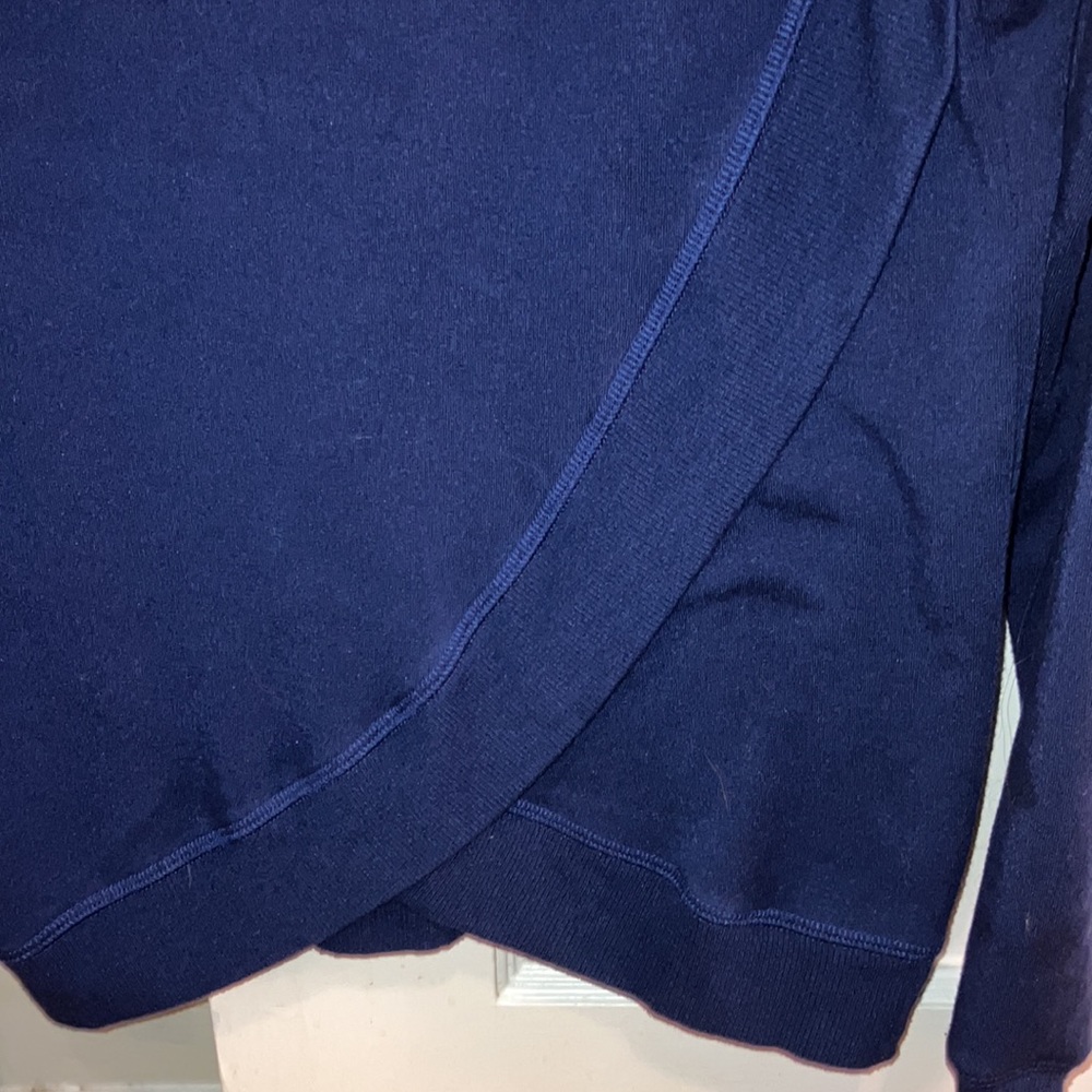 Navy crossover shirt